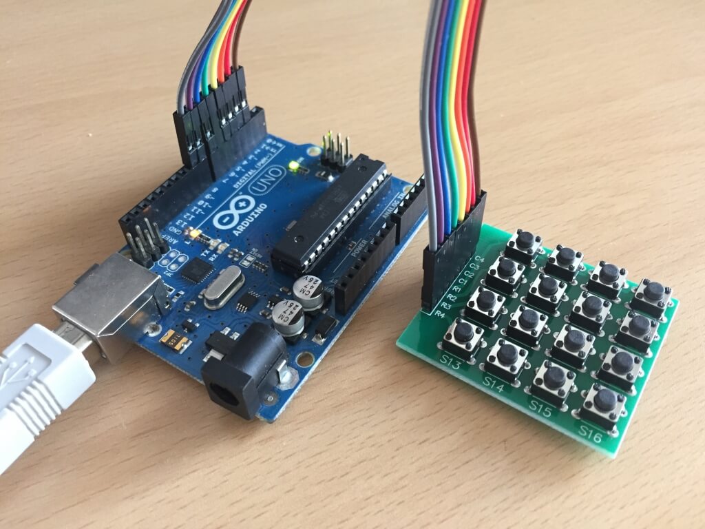 아두이노 4x4 Keypad Test