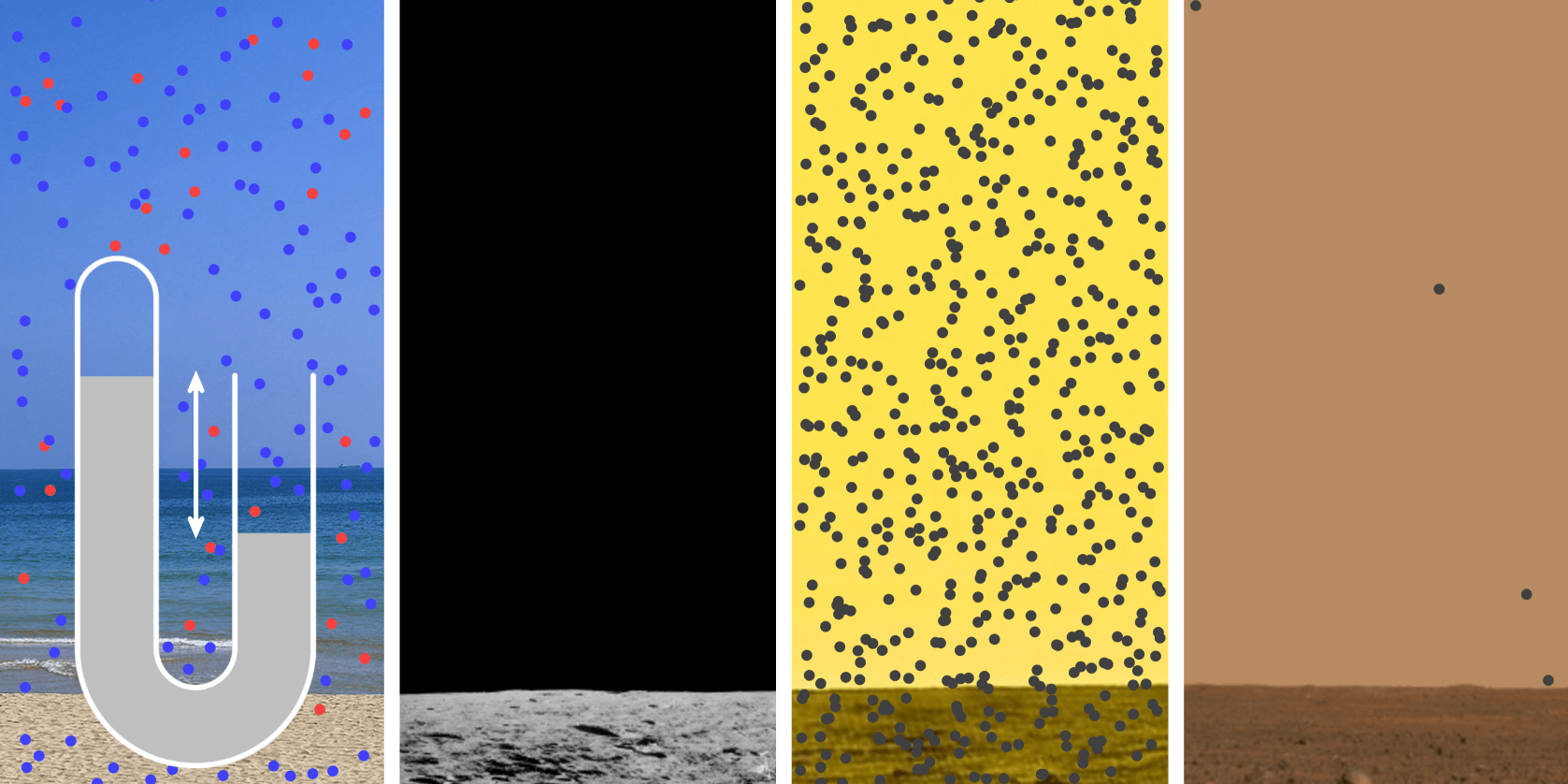 Mercury Barometers on Different Planets