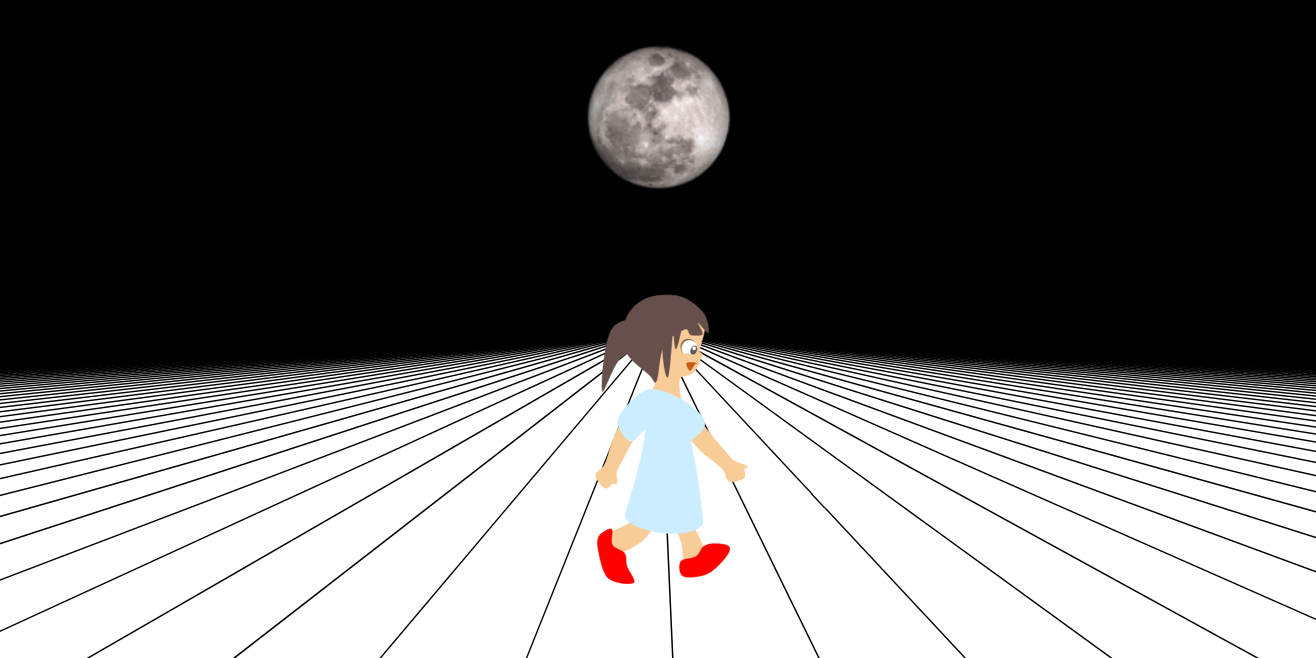Why does the moon seem to follow me?
